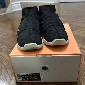 Nike Air Fear of God Moccasin - Black and White Sneakers